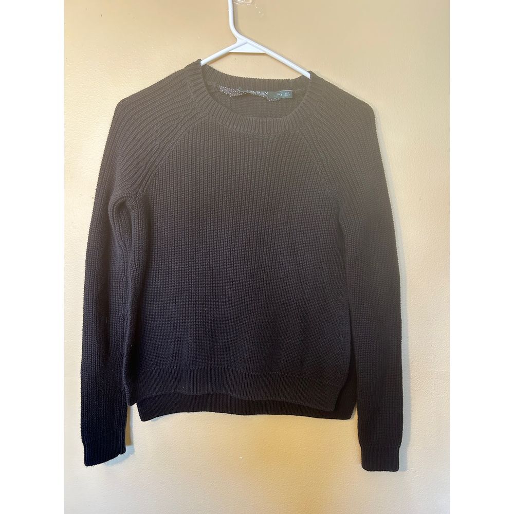 Vintage Lauren Ralph Lauren Knit Woman's Sweater Black Side Slit Size‎ XXS